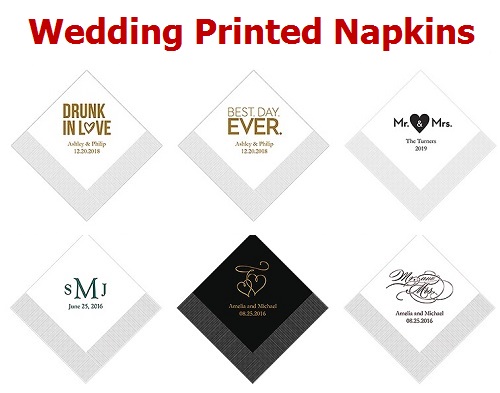 Wedding Printed Napkins